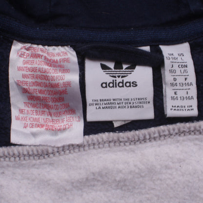 Boys UK Size 13-14 Years adidas Grey Full Zip Hoodie