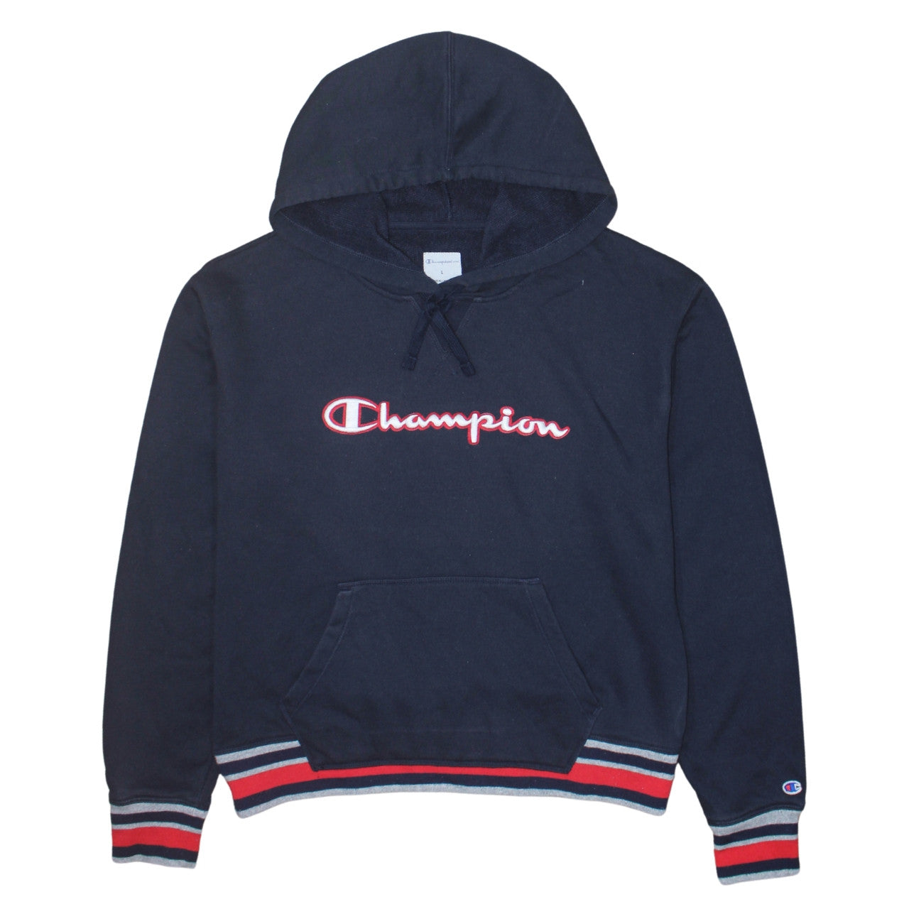 Womens UK Size L Champion Blue Pullover Hoodie