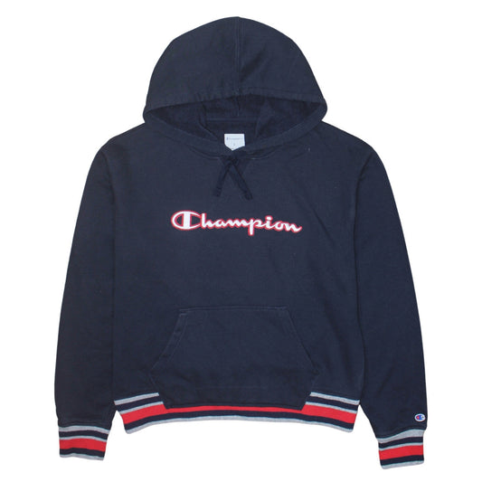 Womens UK Size L Champion Blue Pullover Hoodie