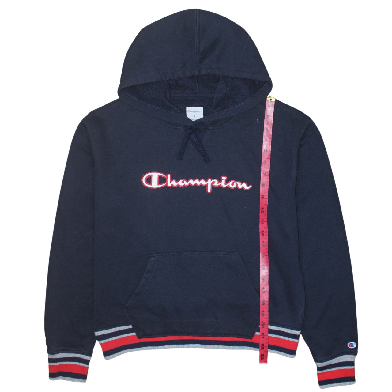 Womens UK Size L Champion Blue Pullover Hoodie