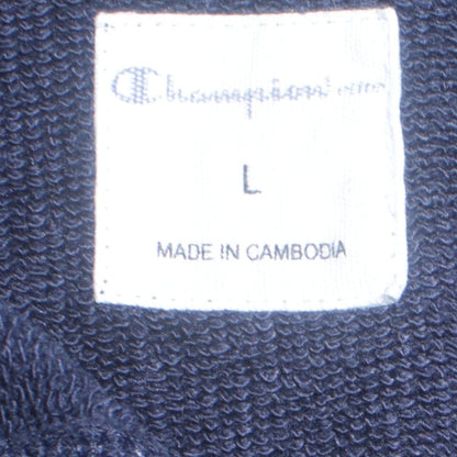 Womens UK Size L Champion Blue Pullover Hoodie