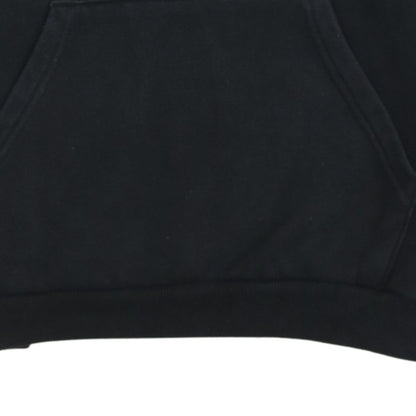 Puma Boys Black Pullover Hoodie 13-14 Years Regular Fit Logo Fleece