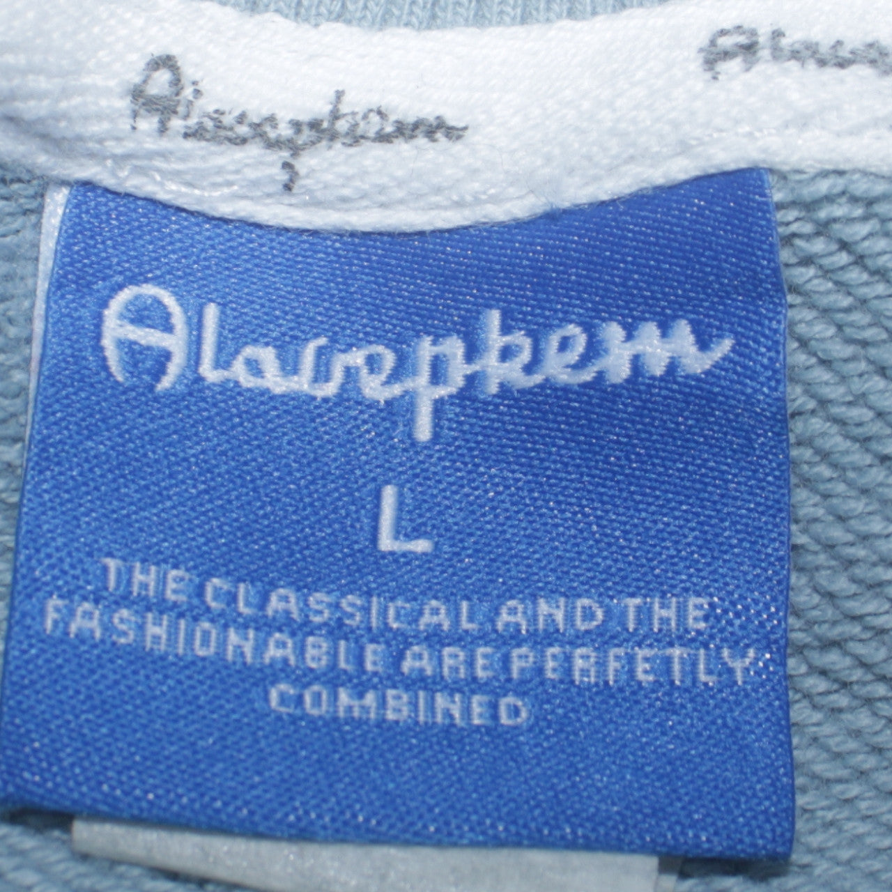 Womens UK Size L Alarcpkem Blue Pullover Sweatshirt