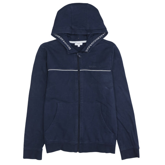 Boys UK Size 14 Years HUGO BOSS Blue Full Zip Hoodie