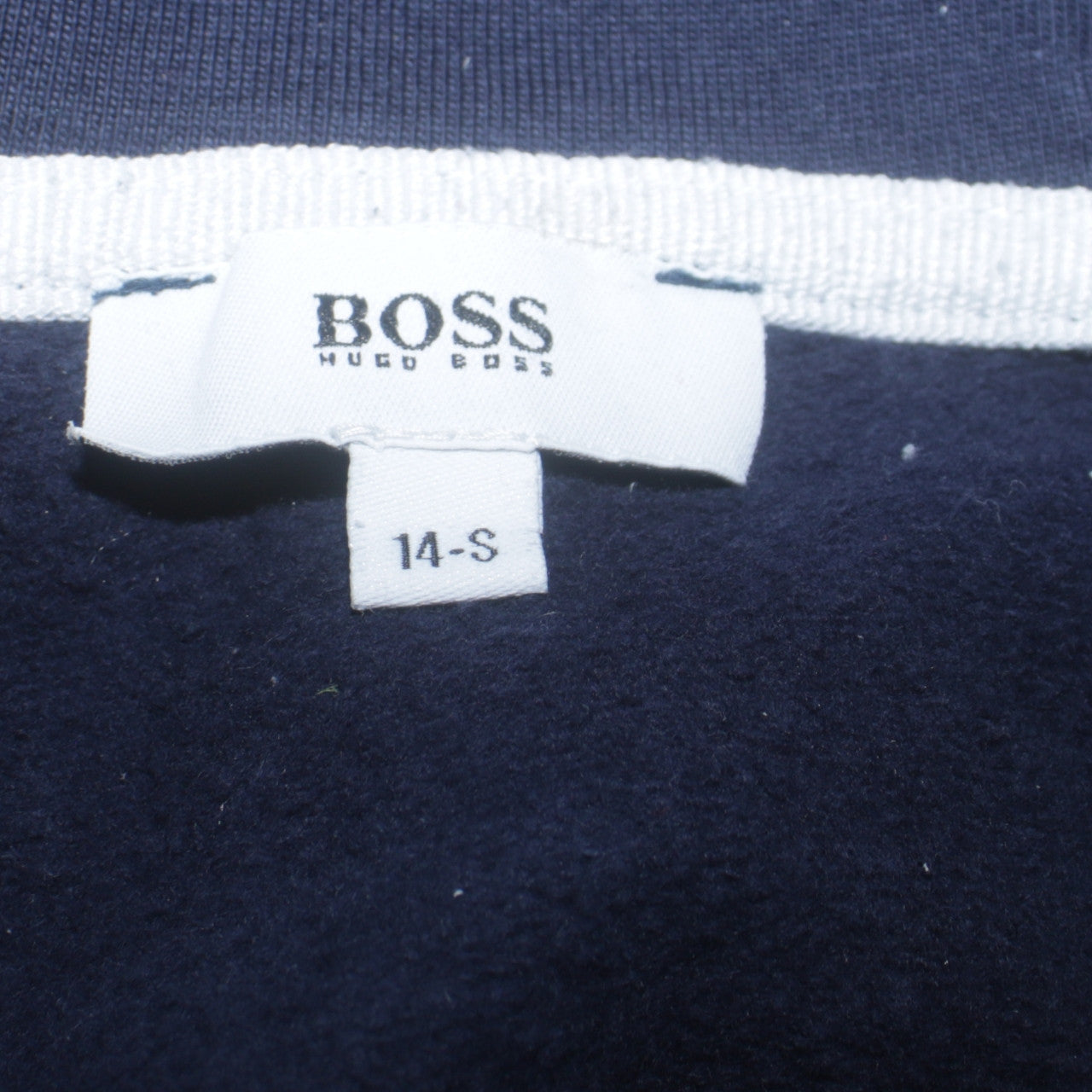 Boys UK Size 14 Years HUGO BOSS Blue Full Zip Hoodie