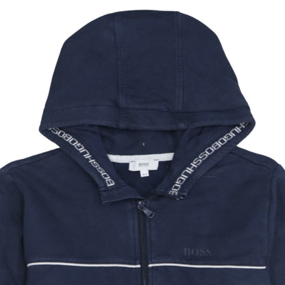 Boys UK Size 14 Years HUGO BOSS Blue Full Zip Hoodie