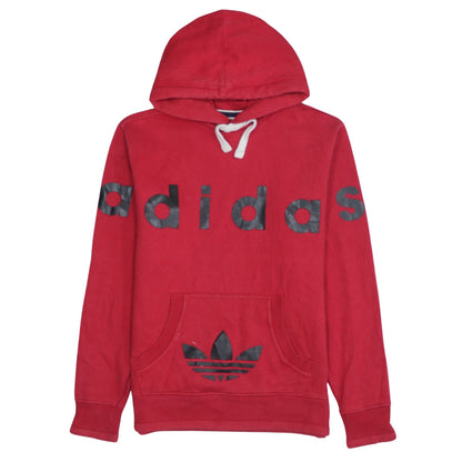 Mens UK Size M adidas Red Pullover Hoodie