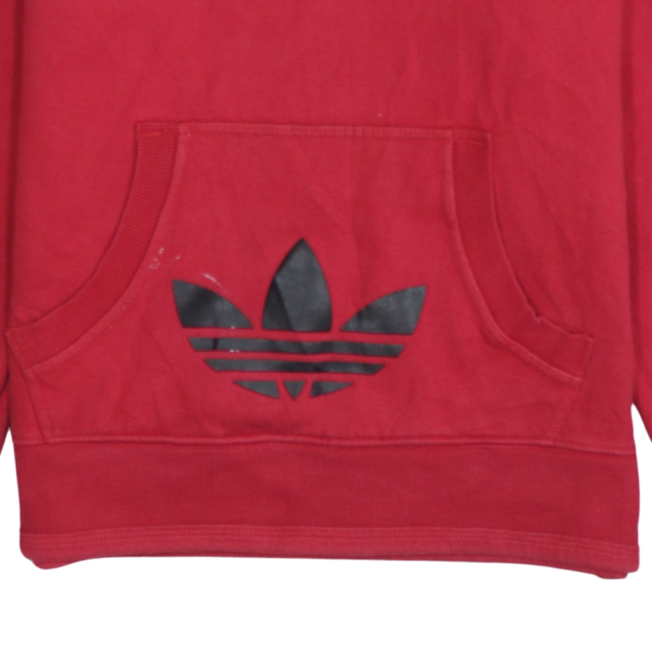Mens UK Size M adidas Red Pullover Hoodie