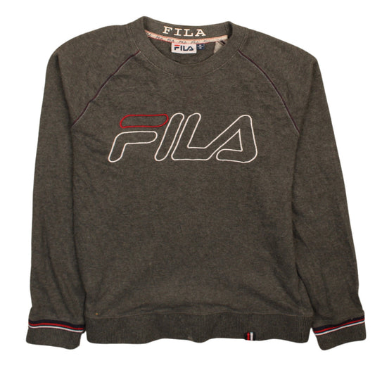 Womens UK Size M FILA Grey Pullover Sweatshirt