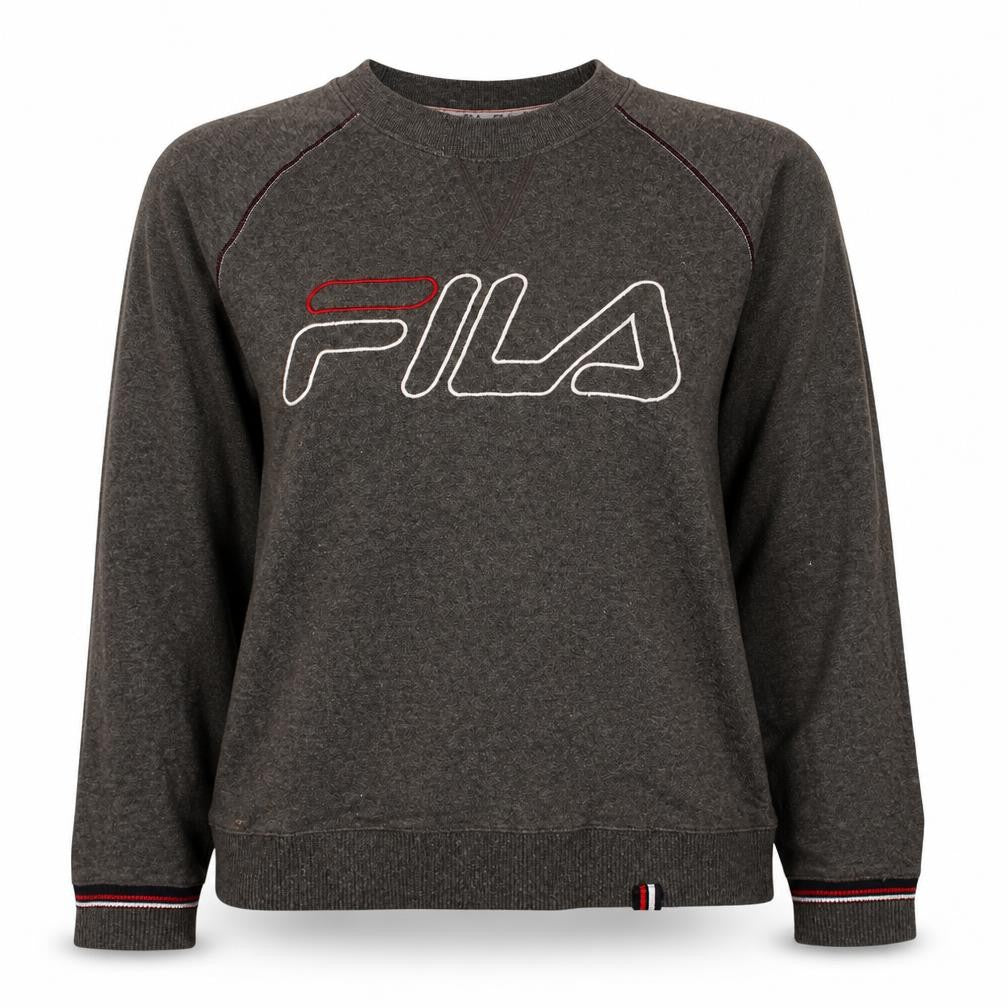 Womens UK Size M FILA Grey Pullover Sweatshirt