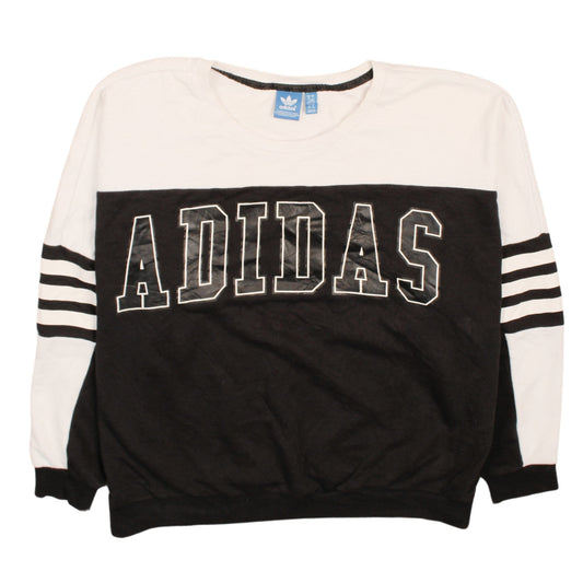 Womens UK Size 18 adidas Black Pullover Sweatshirt