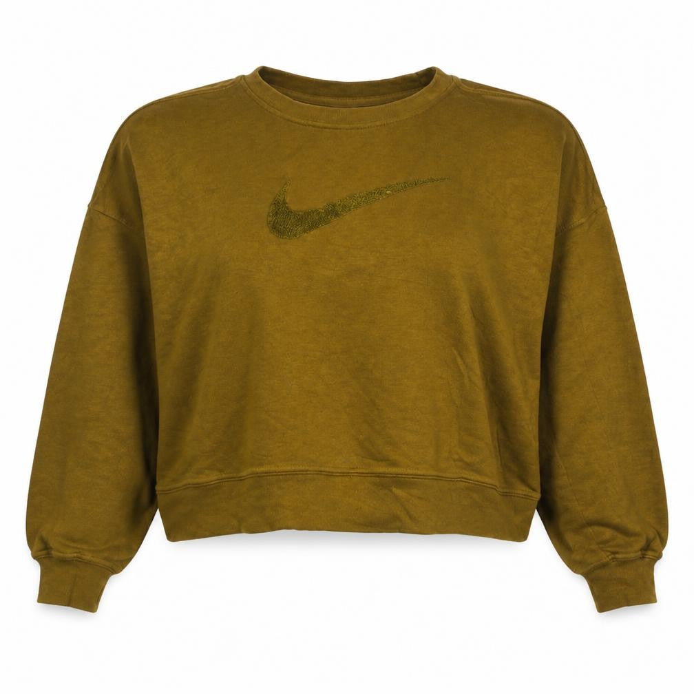 Womens UK Size M Nike Brown Pullover Sweatshirt