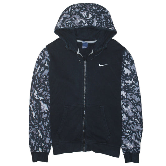 Womens UK Size S Nike Black Full Zip Hoodie
