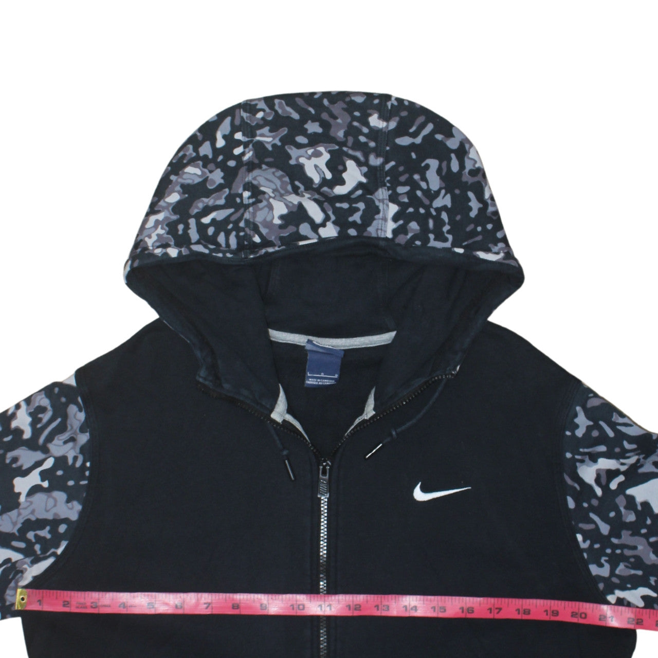 Womens UK Size S Nike Black Full Zip Hoodie