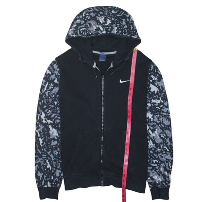 Womens UK Size S Nike Black Full Zip Hoodie