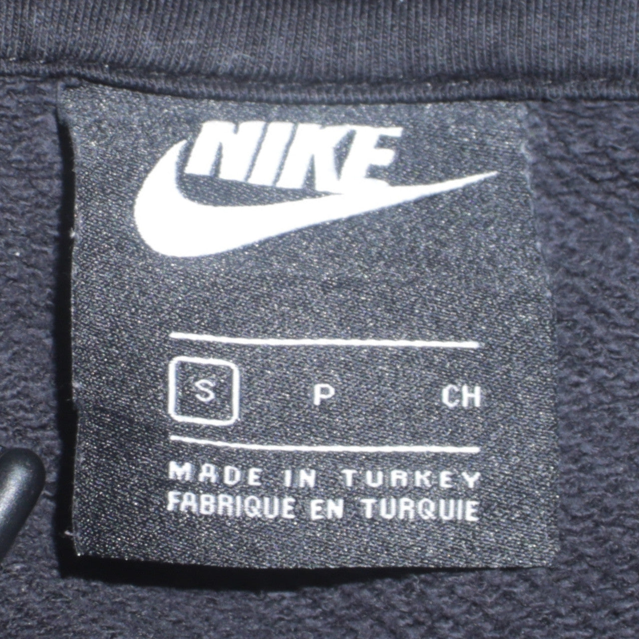 Womens UK Size S Nike Black Full Zip Hoodie