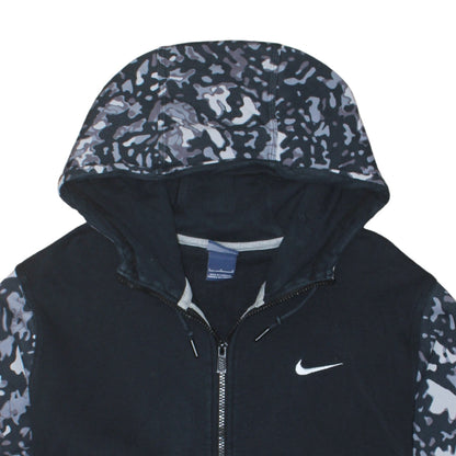Womens UK Size S Nike Black Full Zip Hoodie