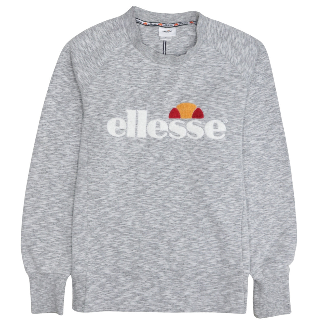 Womens UK Size S ellesse Grey Pullover Sweatshirt
