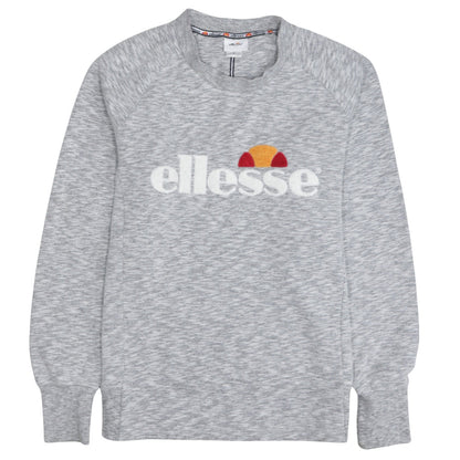 Womens UK Size S ellesse Grey Pullover Sweatshirt