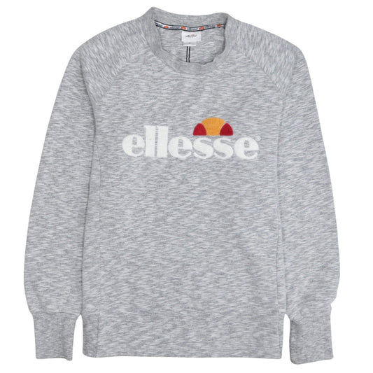 Womens UK Size S ellesse Grey Pullover Sweatshirt