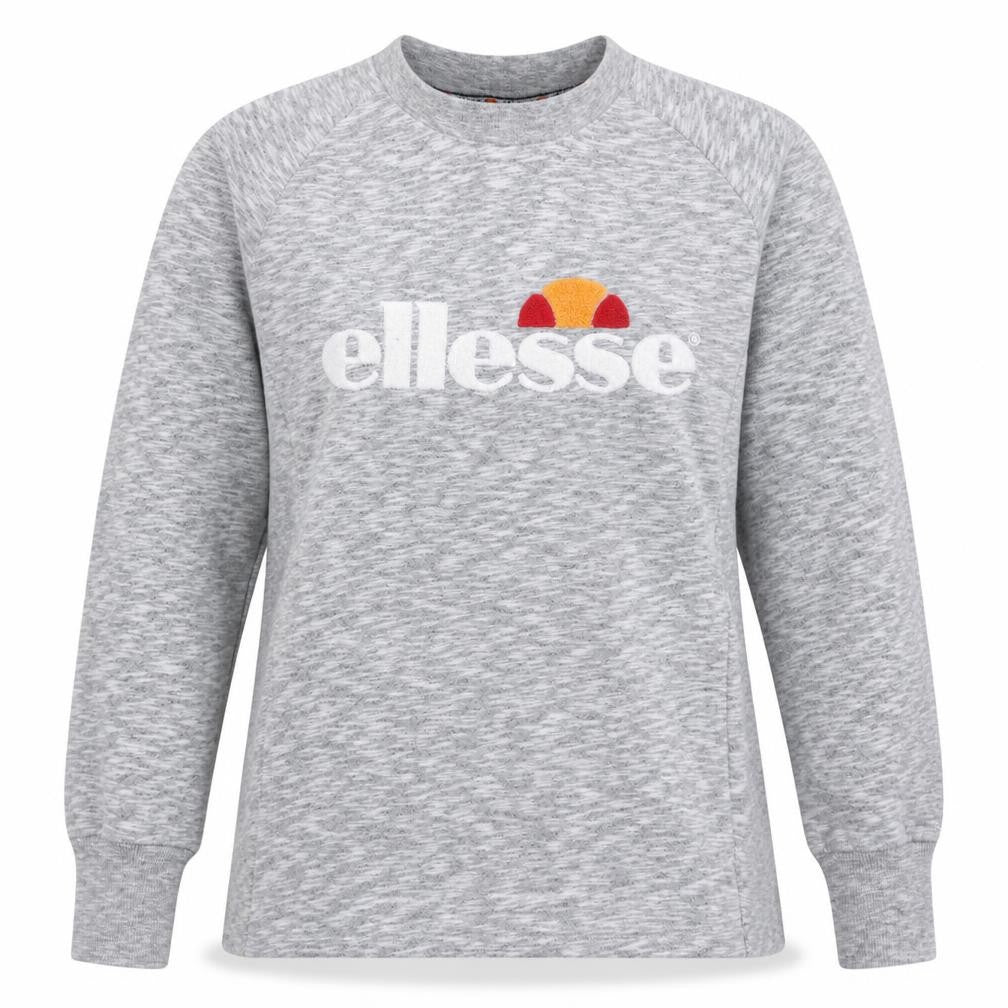Womens UK Size S ellesse Grey Pullover Sweatshirt
