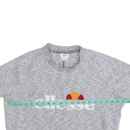Womens UK Size S ellesse Grey Pullover Sweatshirt