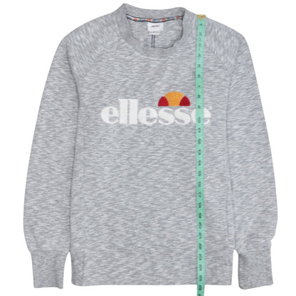 Womens UK Size S ellesse Grey Pullover Sweatshirt