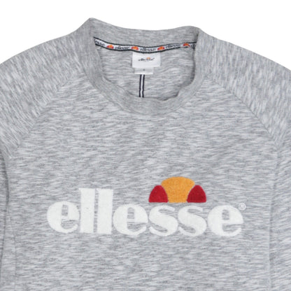Womens UK Size S ellesse Grey Pullover Sweatshirt