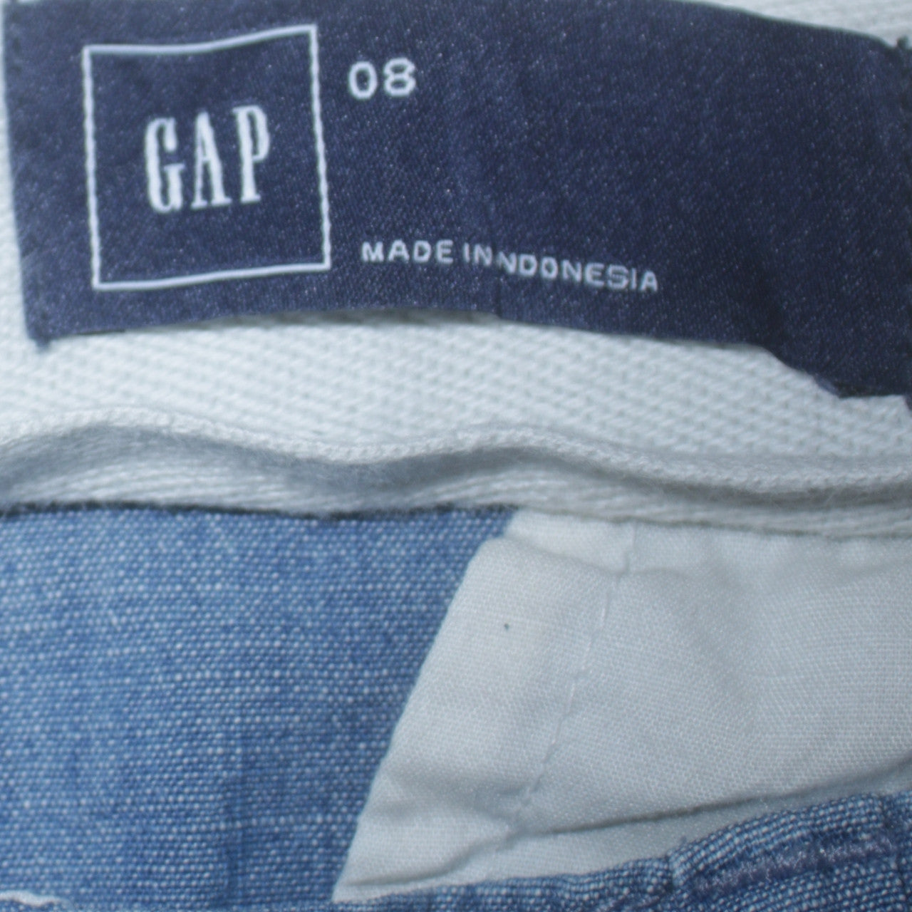 Womens UK Size 8 Gap Regular Fit Straight Blue Jeans