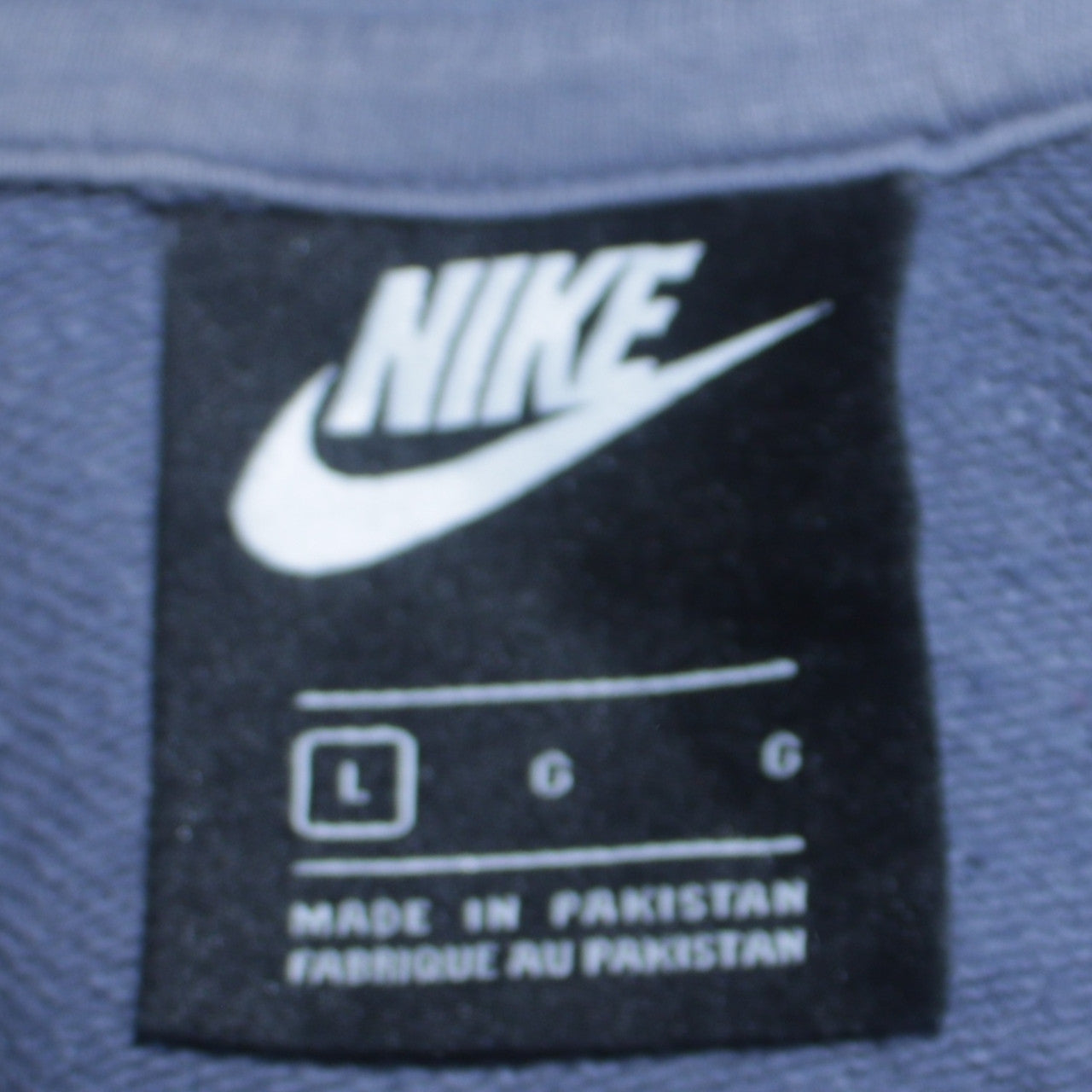 Mens UK Size L Nike Blue Pullover Hoodie