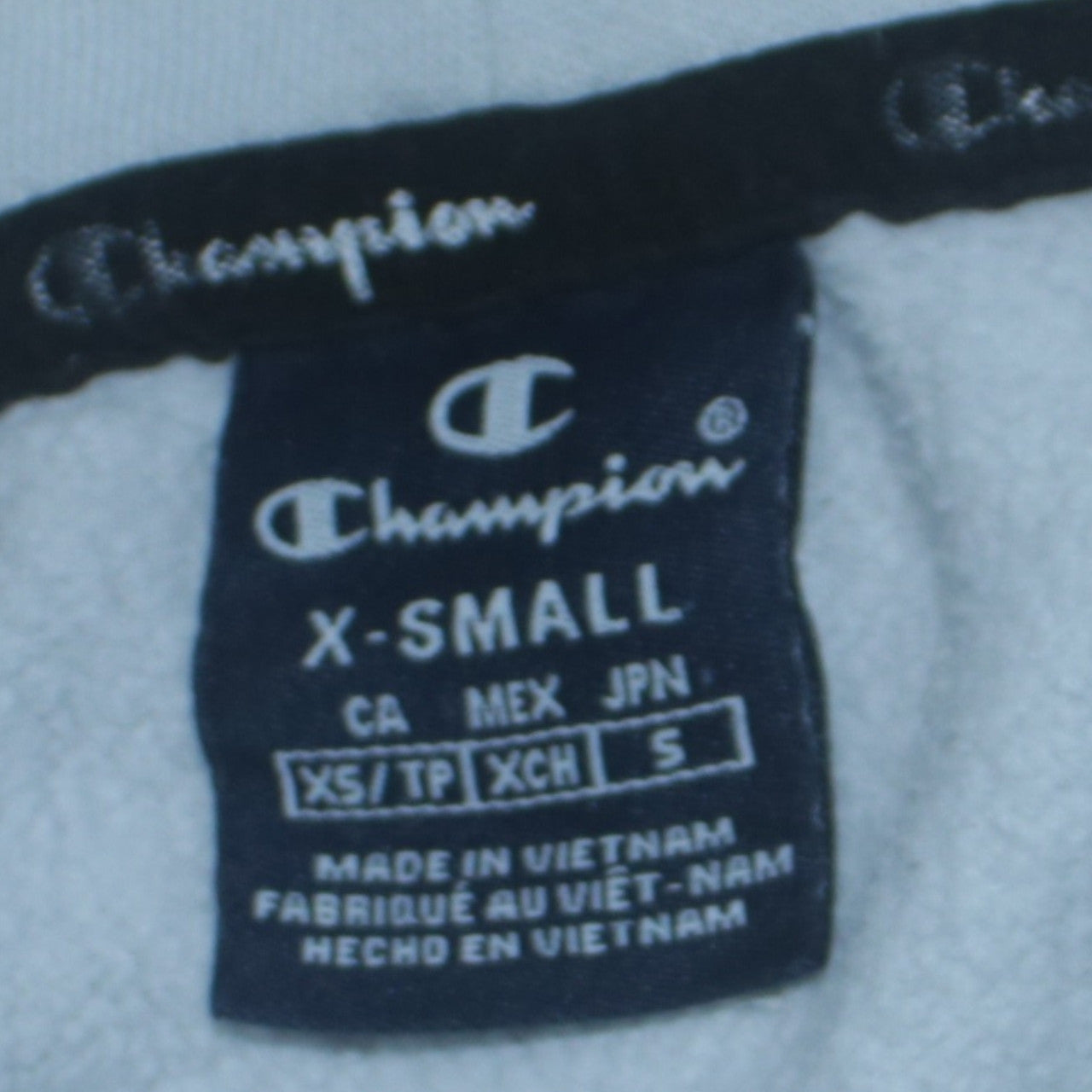 Womens UK Size XS Champion Blue Pullover Hoodie