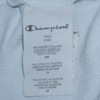 Womens UK Size XS Champion Blue Pullover Hoodie