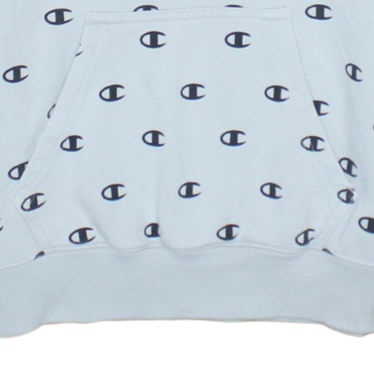 Womens UK Size XS Champion Blue Pullover Hoodie