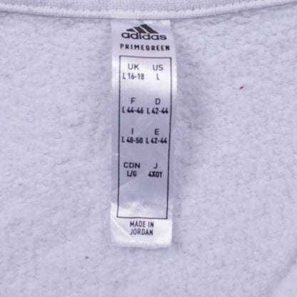 Womens UK Size 16-18 adidas White Pullover Sweatshirt