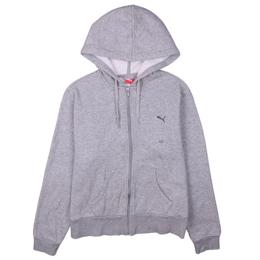 Womens UK Size 18 PUMA Grey Full Zip Hoodie