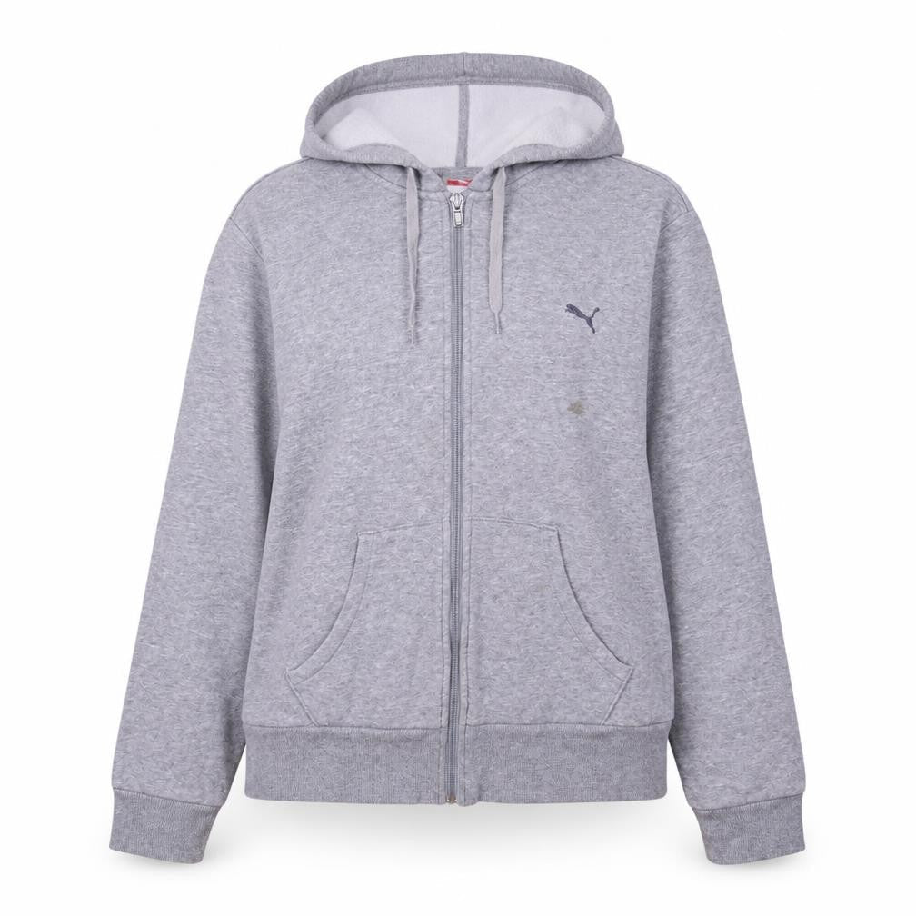 Womens UK Size 18 PUMA Grey Full Zip Hoodie