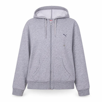 Womens UK Size 18 PUMA Grey Full Zip Hoodie