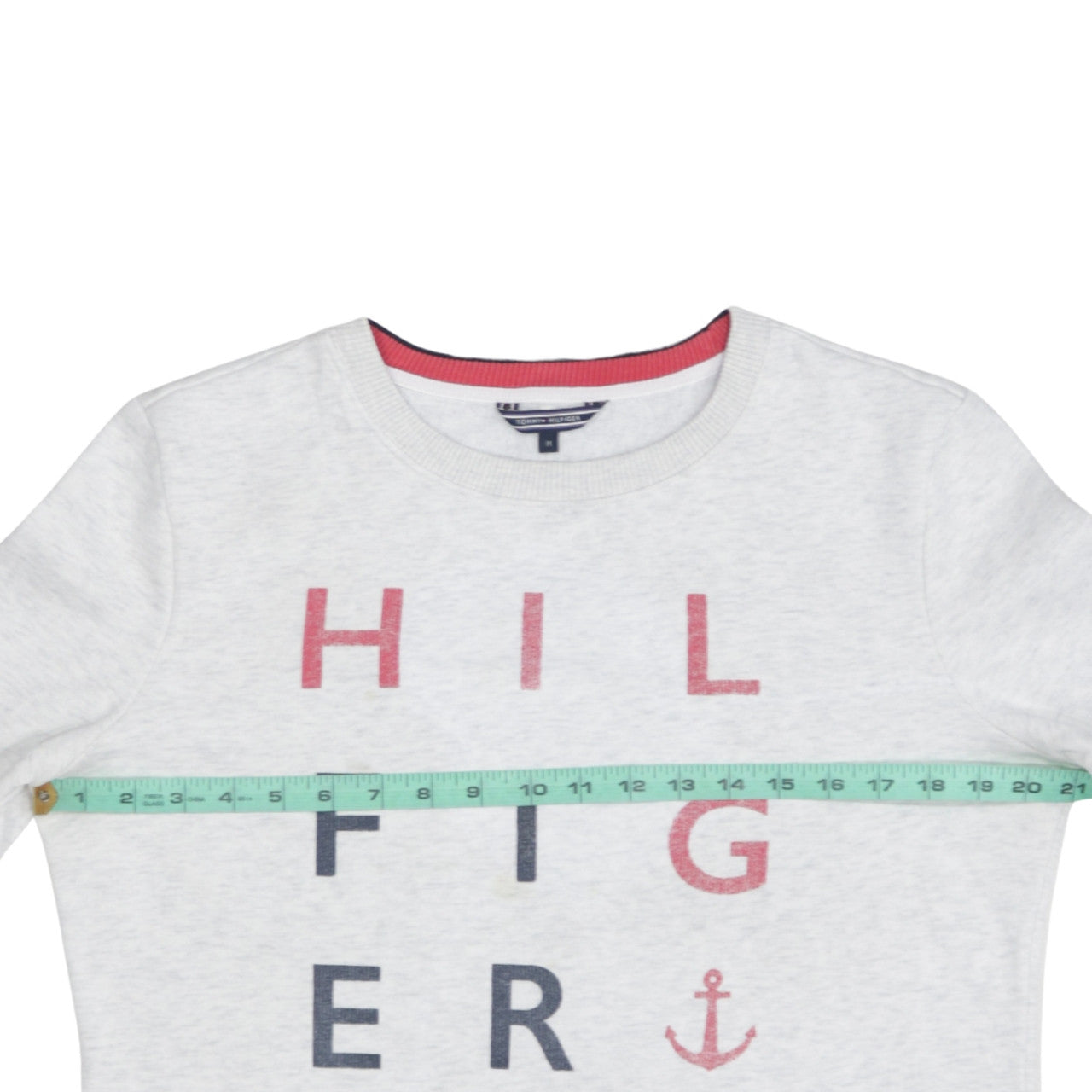 Womens UK Size M Tommy Hilfiger Grey Pullover Sweatshirt