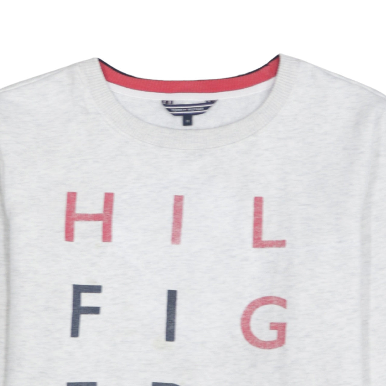 Womens UK Size M Tommy Hilfiger Grey Pullover Sweatshirt