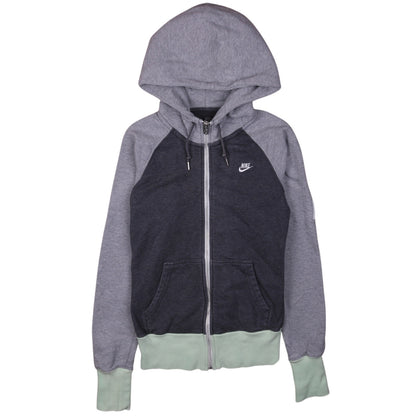 Womens UK Size XS Nike Grey Full Zip Hoodie
