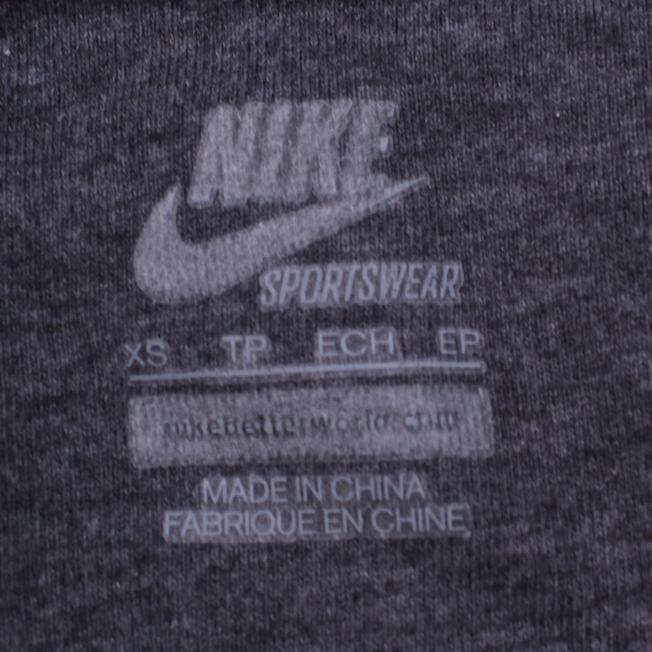 Womens UK Size XS Nike Grey Full Zip Hoodie