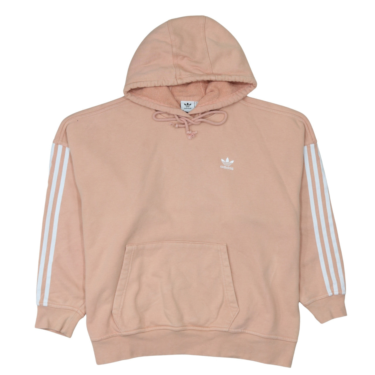 Womens UK Size 10 adidas Pink Pullover Hoodie
