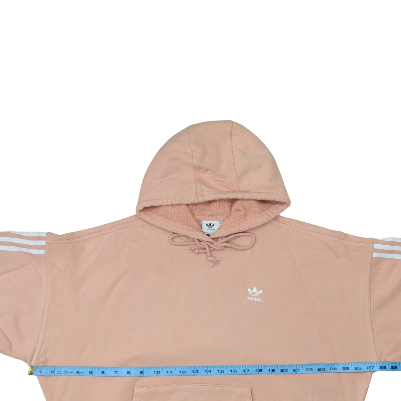 Womens UK Size 10 adidas Pink Pullover Hoodie