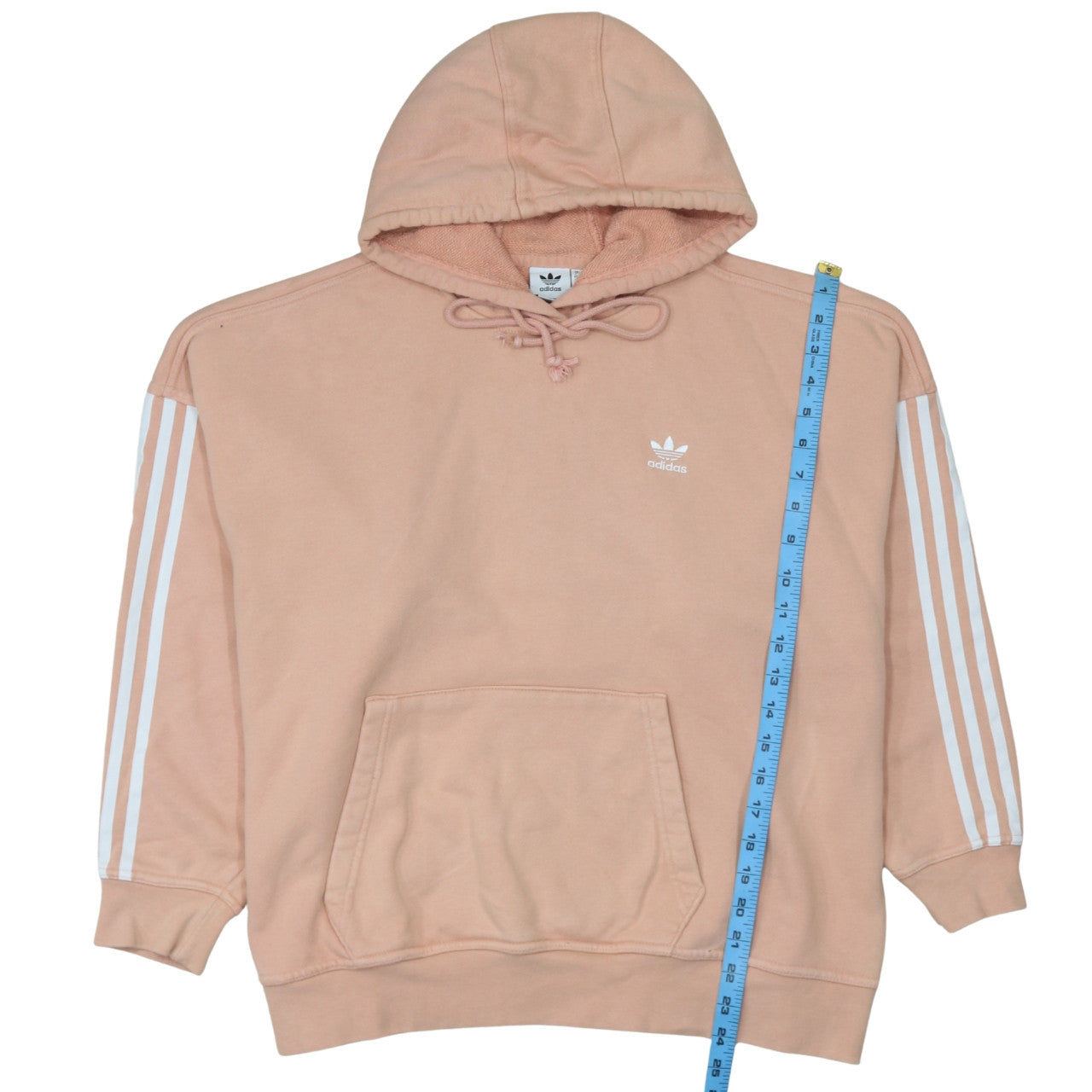 Womens UK Size 10 adidas Pink Pullover Hoodie