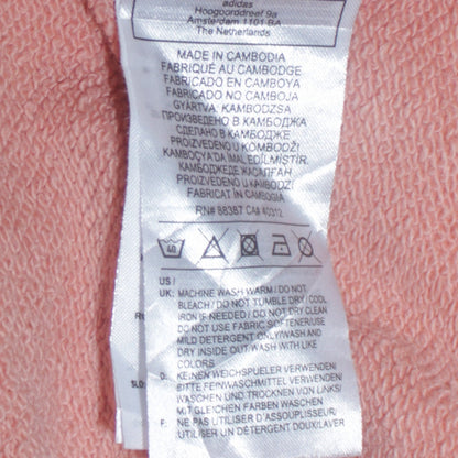 Womens UK Size 10 adidas Pink Pullover Hoodie