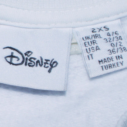 Womens UK Size 2XS Disney White Pullover Sweatshirt