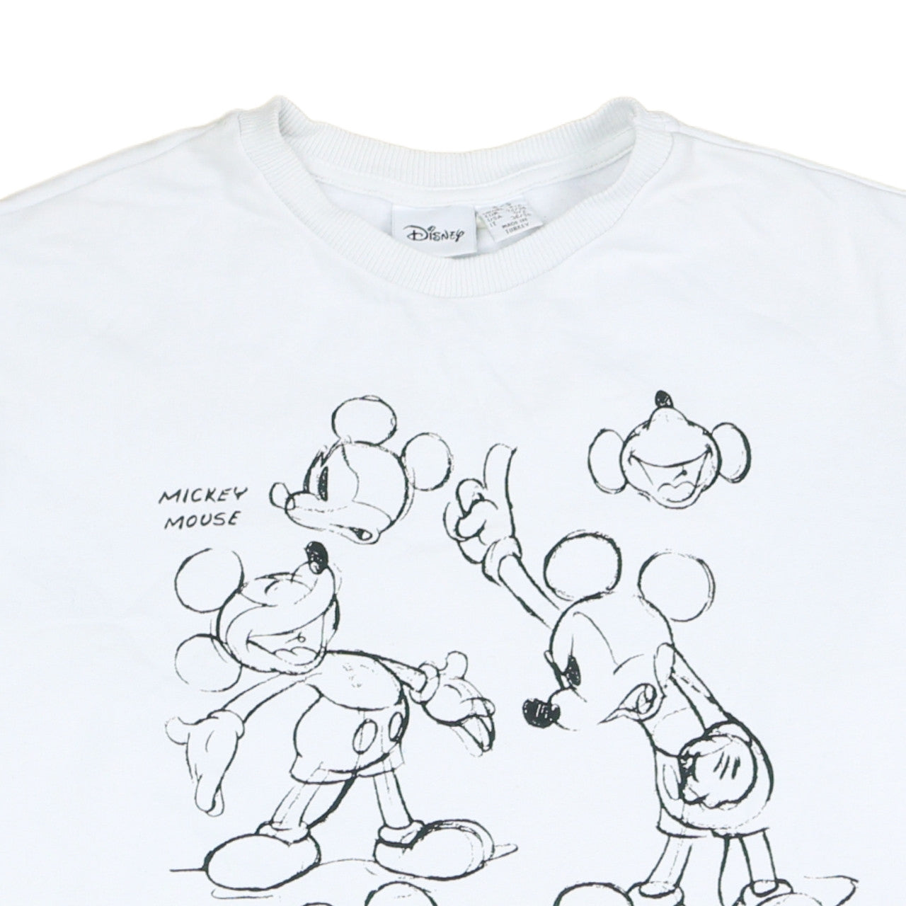 Womens UK Size 2XS Disney White Pullover Sweatshirt