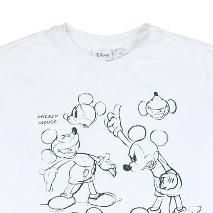 Womens UK Size 2XS Disney White Pullover Sweatshirt