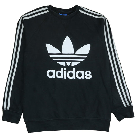 Mens UK Size S adidas Black Pullover Sweatshirt