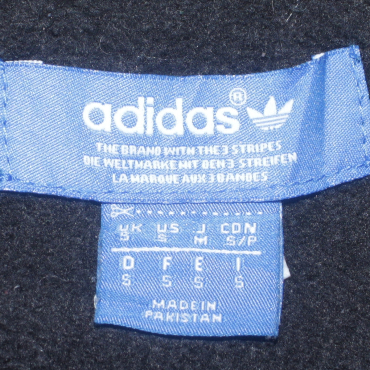 Mens UK Size S adidas Black Pullover Sweatshirt
